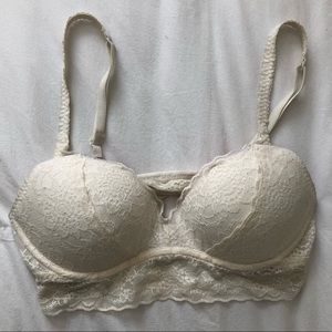 VS white lace bralette